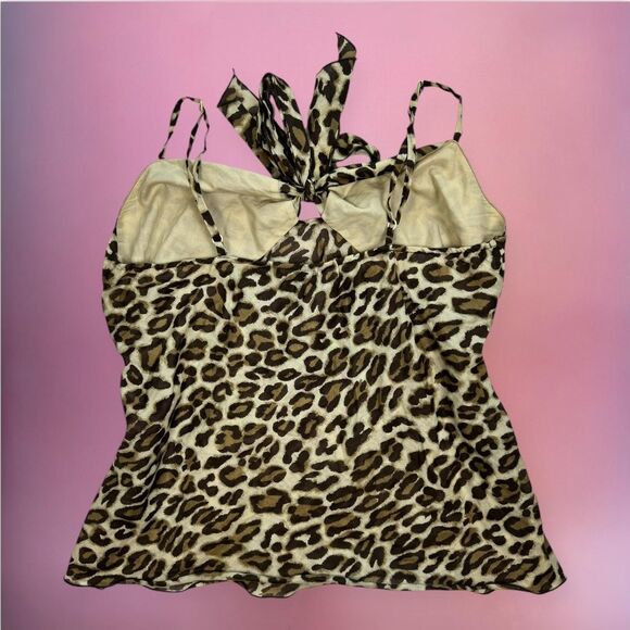Y2K leopard print 100% cotton cami - Picture 3 of 3